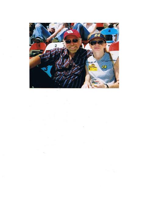 Rick and Connie Hudson at Talladega