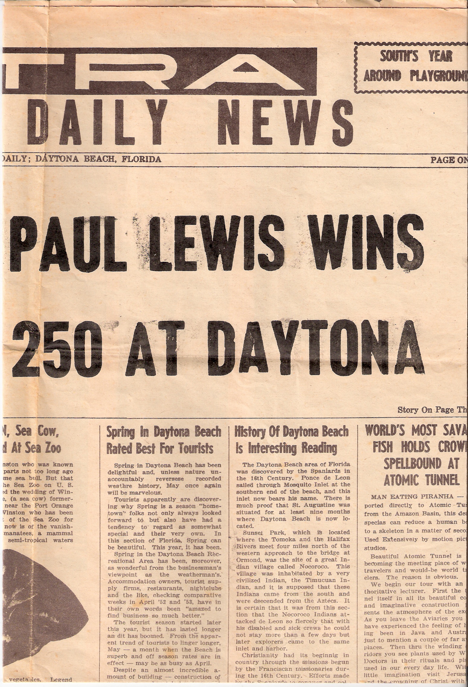 Newspaper clipping