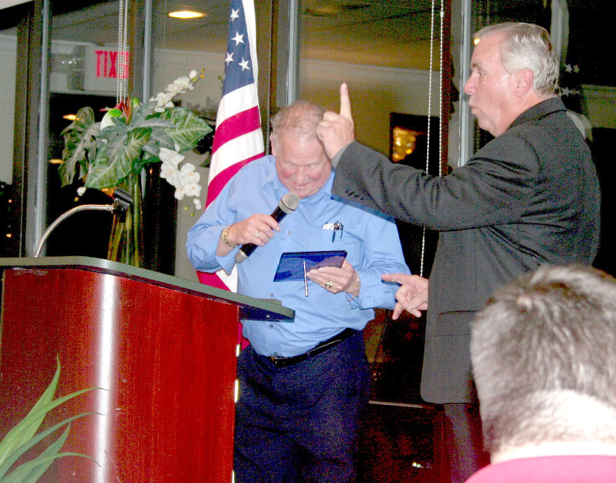Modified/Sportsman driver Peanut Turman receives the “Smokie” Yunick Achievement Award…