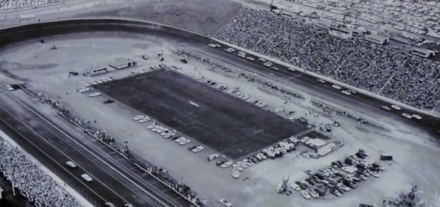 Bristol with the football field in infield