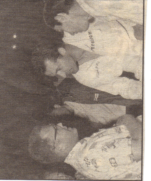 Richard and Banjo at new Asheville Speedway in 1964