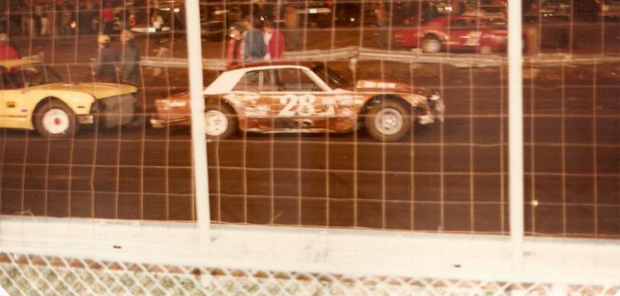 Speedway Park, Jax Fl. # 28 Allen Jacobs, Ford Falcon # 33 Bill Mashoe.