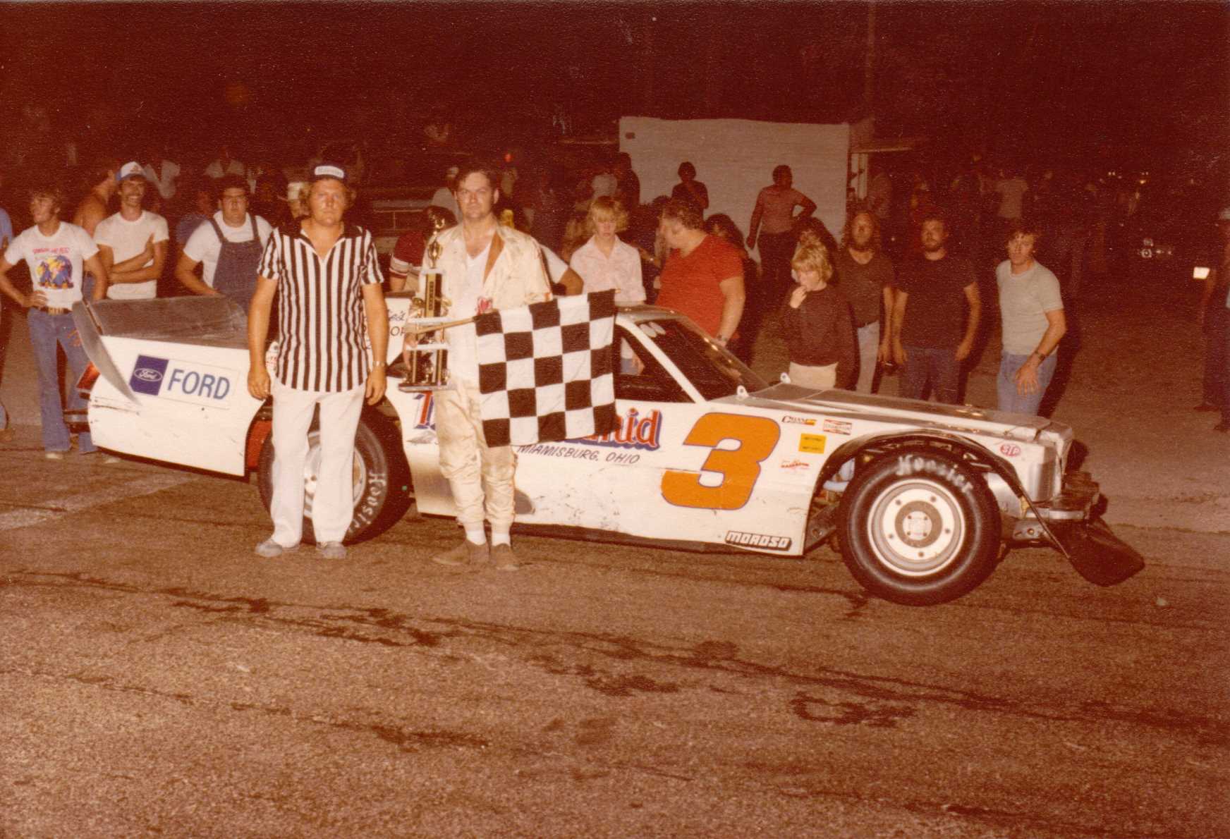 Feature Win (#45), First Annual Raymond Scherer Memorial 100 Lap, Shadybowl Speedway, July 19, 1980
