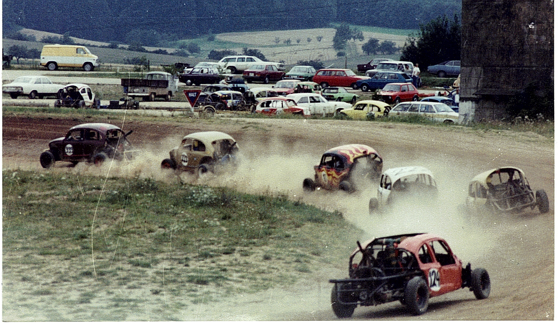 Chuck in race car # 124 1978