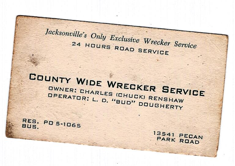 Charles Dixon Renshaw bussness card