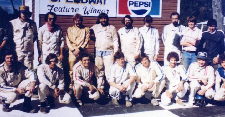 Late Model drivers pose @ Brookfield Speedway (NY)
