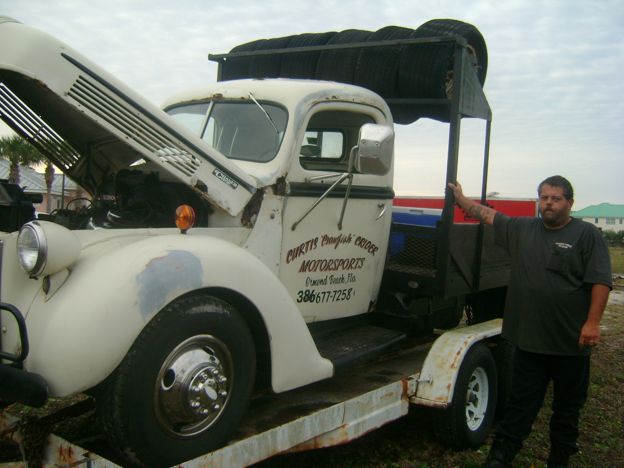 DEAN WITH THE OLD FLATBED