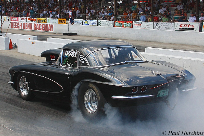 Jack Noppinger raced his Corvette in “Gas Eliminator” at the 2012 NHRR.