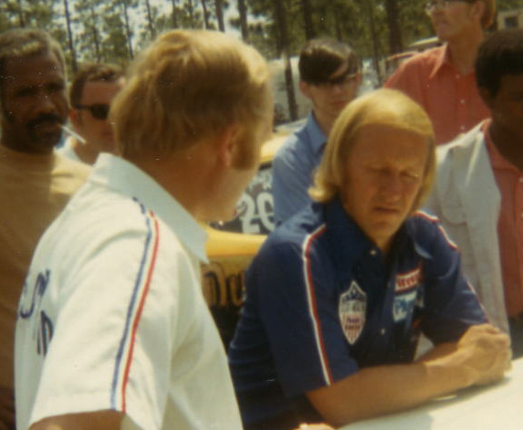 Ronnie Sox & Buddy Martin @ Rockingham in approx. 1972