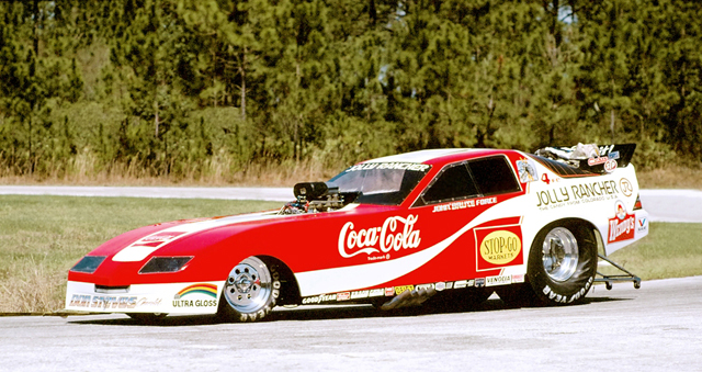 john force coca cola camaro funny car