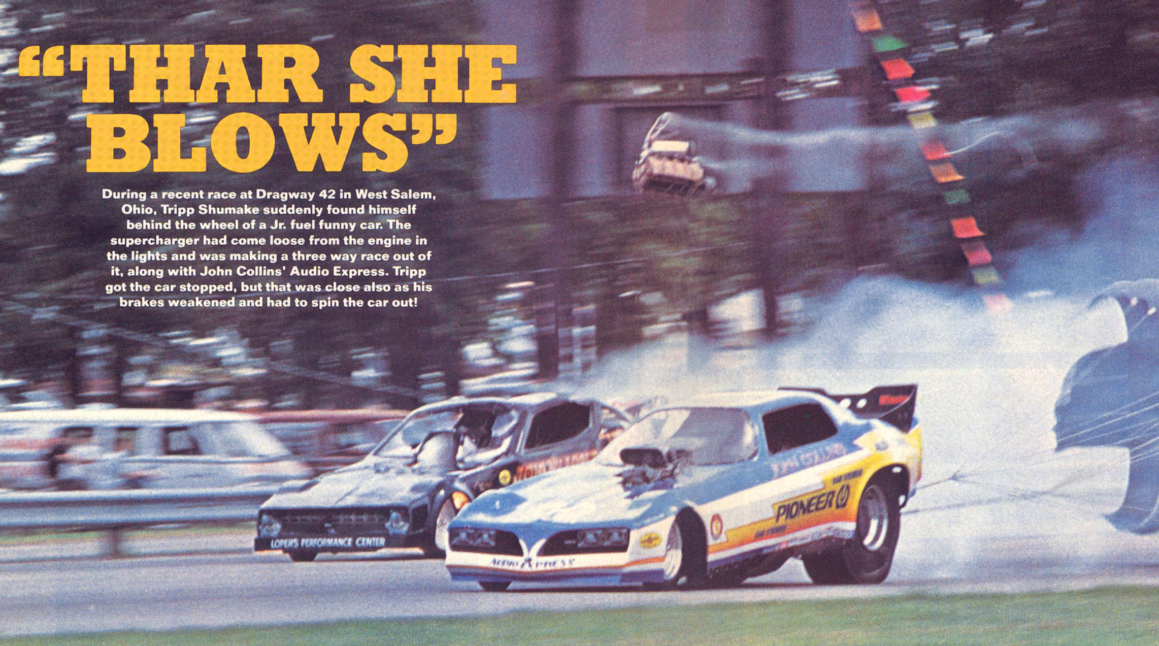 LOPER COLLINS funny cars mag