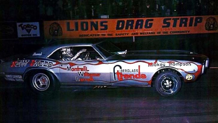 New Breed Funny Car wheelstand at lions