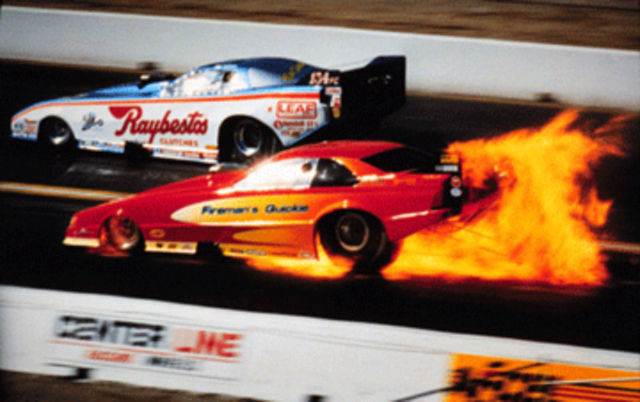 jim dunn 1990 funny car fire