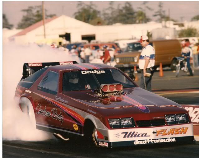 Custom Body 1984 daytona funny car burnout