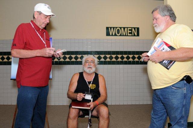 jack and joe selling tickets to the ladies room