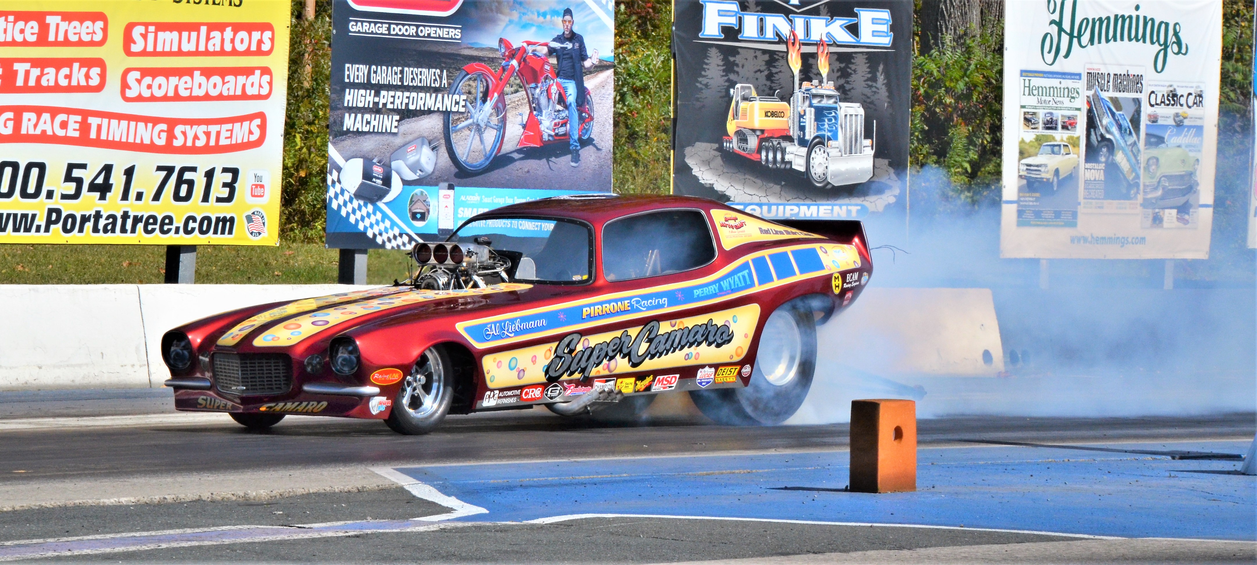 Rocky Pirrone in the Super Camaro