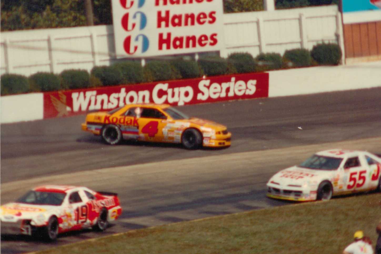 Ernie Irvan Spins 9-22-91 Chad Little 19 Ted Musgrave 55 Martinsville, VA.