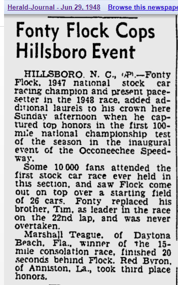 June 27, 1948 Fonty Flock