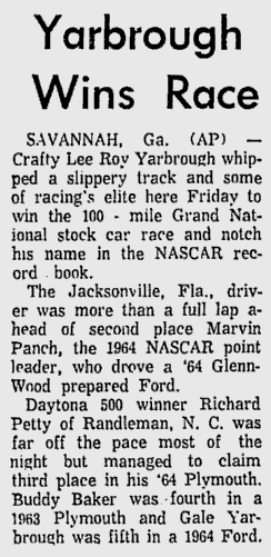 1964 Savannah Lee Roy Yarbrough