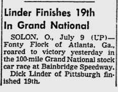 1951 Bainbridge Tim Flock