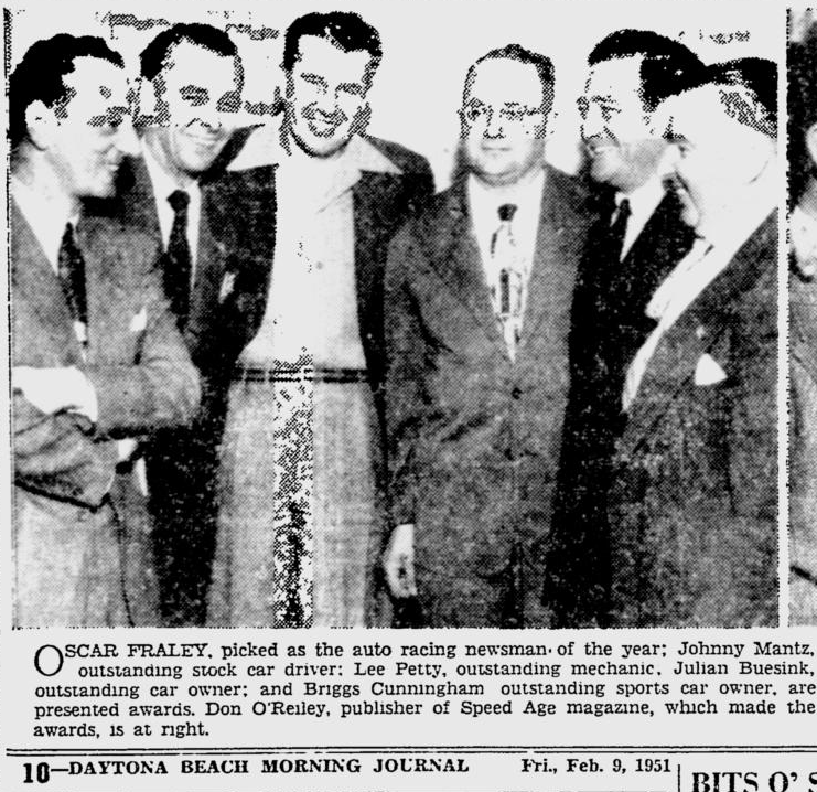 1951 Daytona banquet Lee Petty