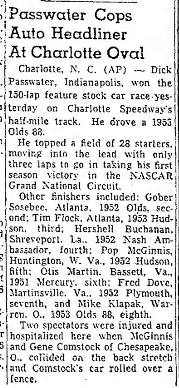 1953 Charlotte Speedway