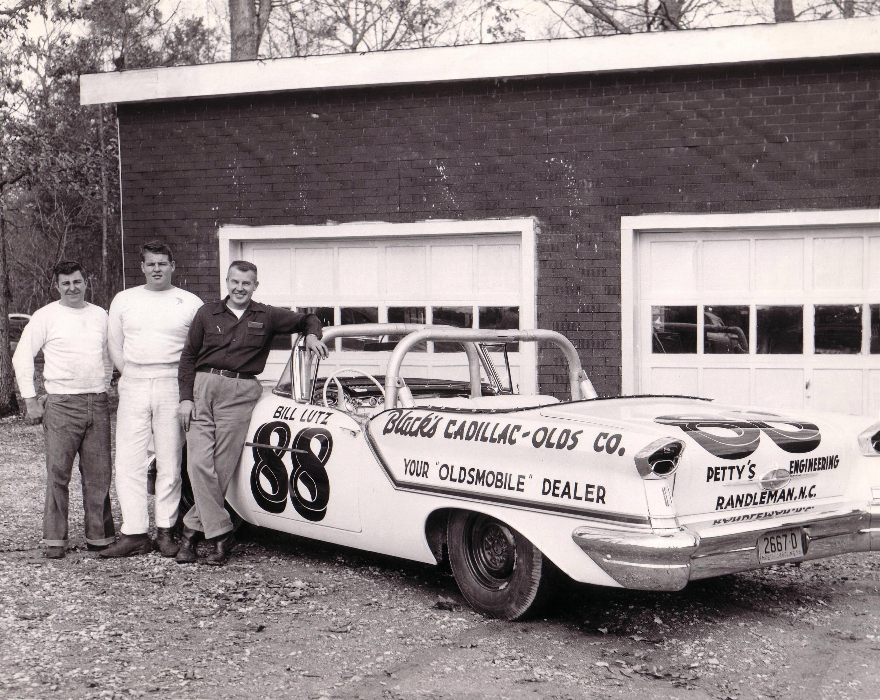 Lee Petty, Tiny Lund and Bll Lutz (R-L)