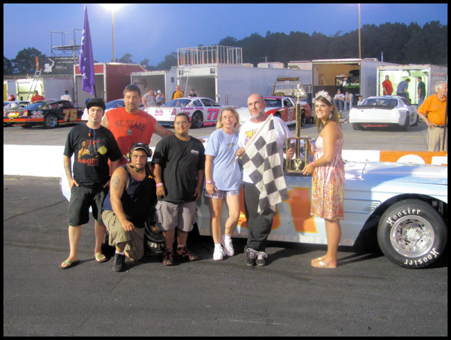 victory lane @ Orange County Speedway