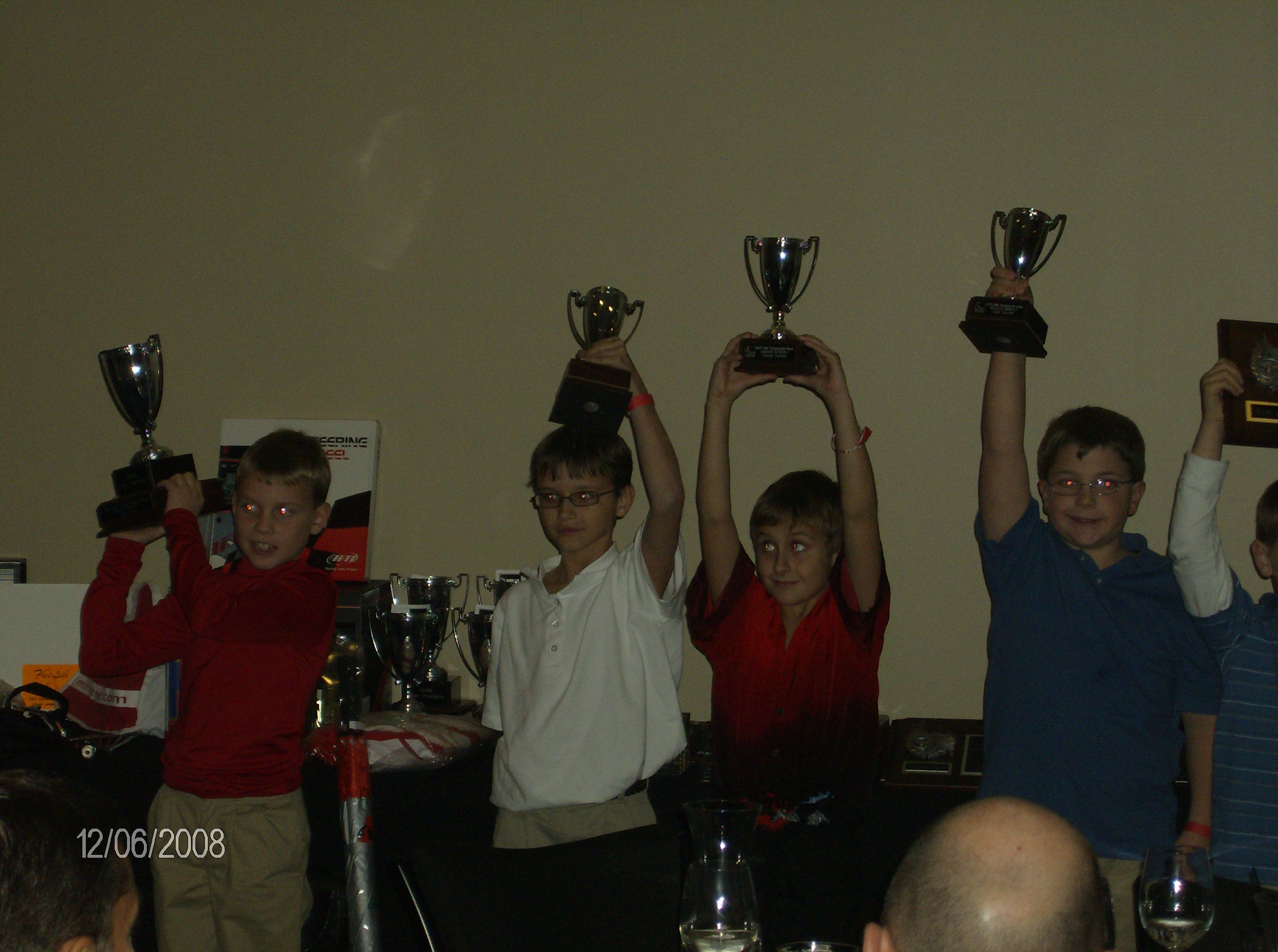Brendan with his trophy