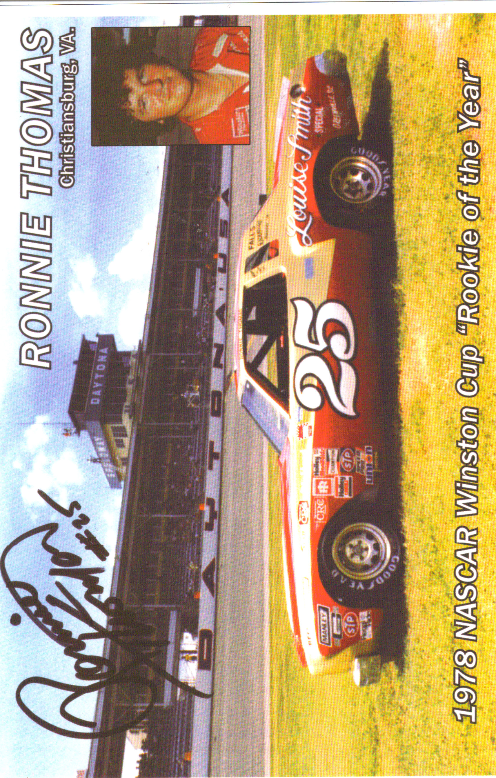 1978 #25 Ronnie Thomas Louise Smith Special