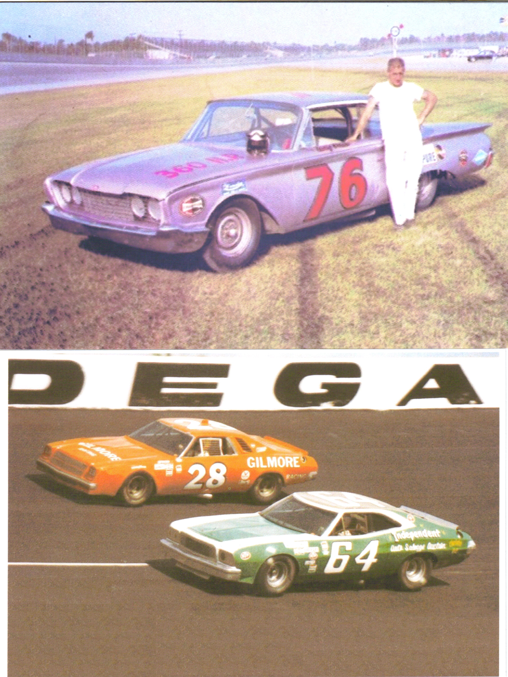#76 Larry Frank & #28 AJ Foyt Racing with #64 Elmo Langley