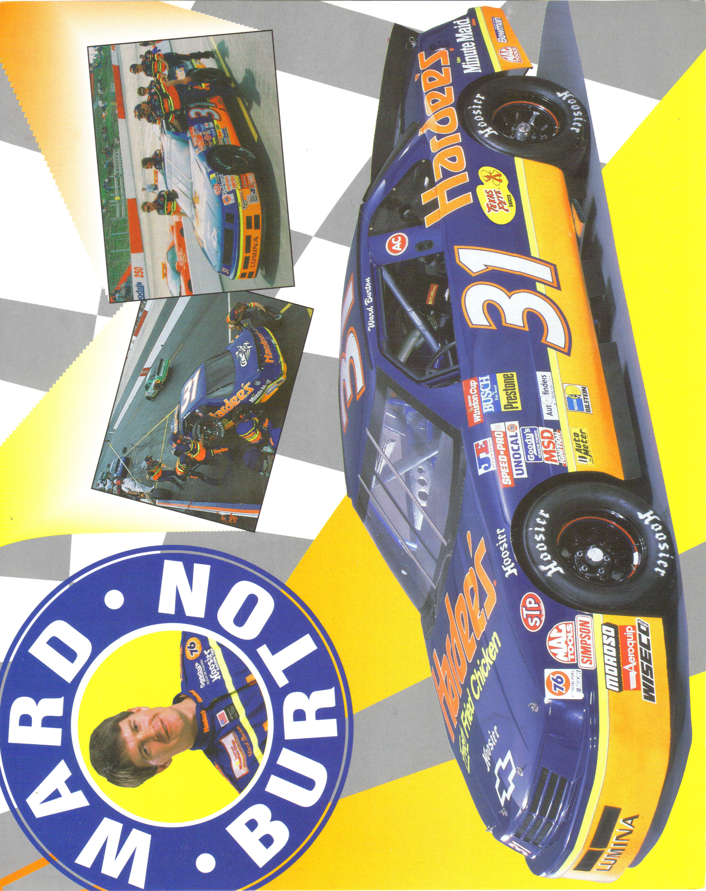 1994 #31 Ward Burton Hardees