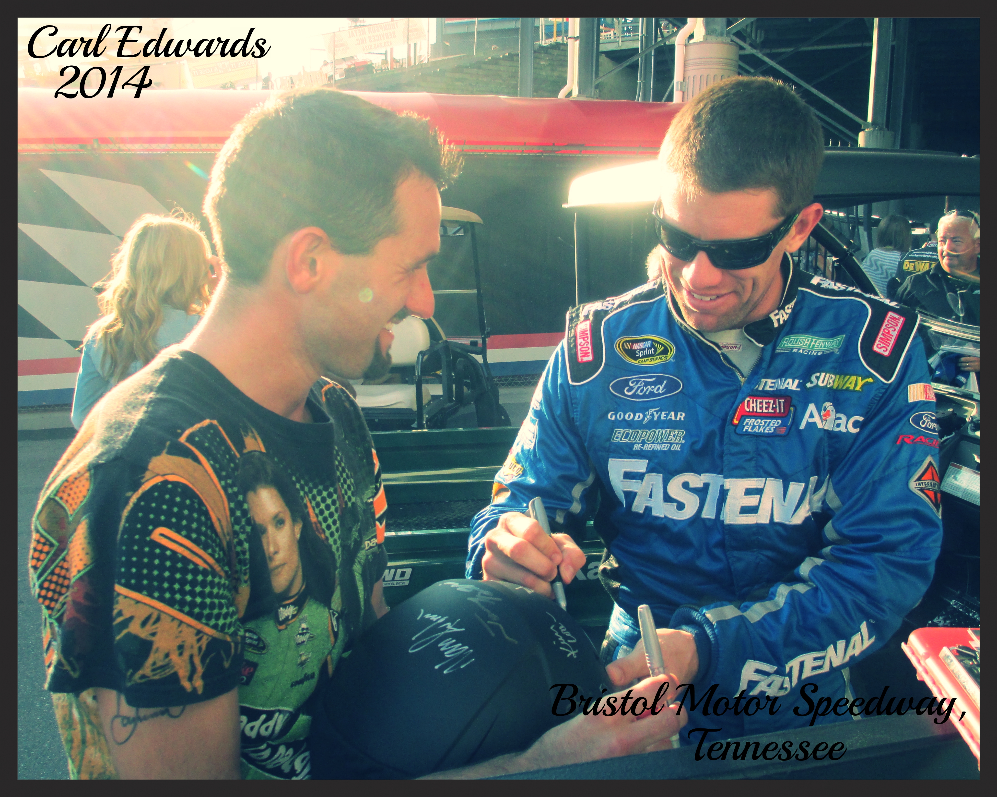 Carl Edwards and Joshua Wright