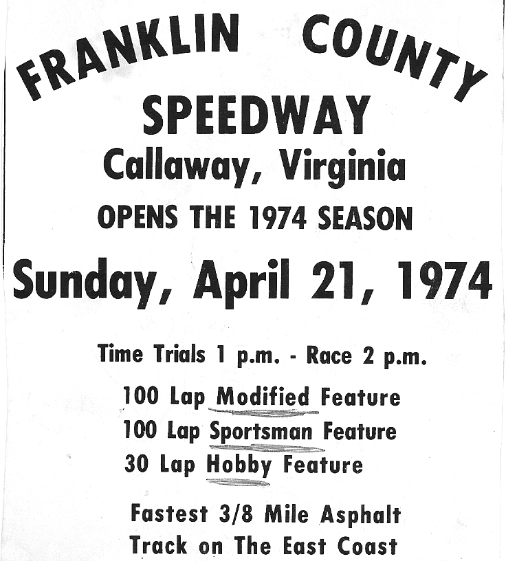 FCS Promo from a Martinsville Speedway program