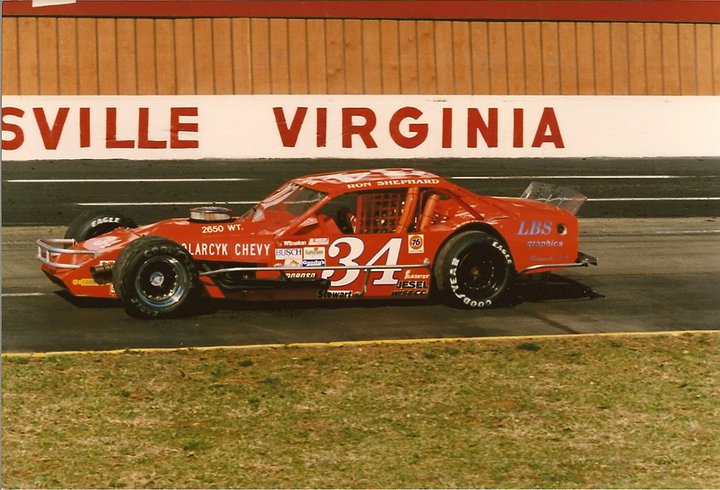 Ron Shephard #34 at Martinsville, VA in 1988
