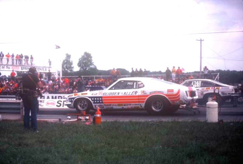 Bob Glidden 1975 Springnts coming off photo by Todd Wingerter
