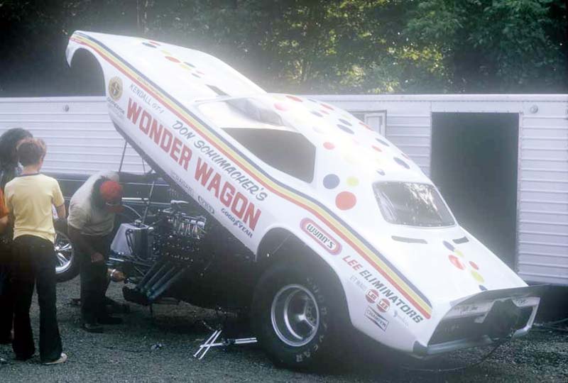 Don Schumacher 1973 dragway 42 pit photo by Todd Wingerter