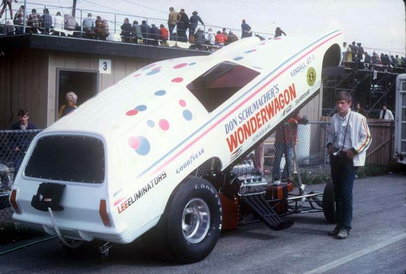 Don Schumacher Wonder Bread car 1973 dragway 42 photo by Todd Wingerter