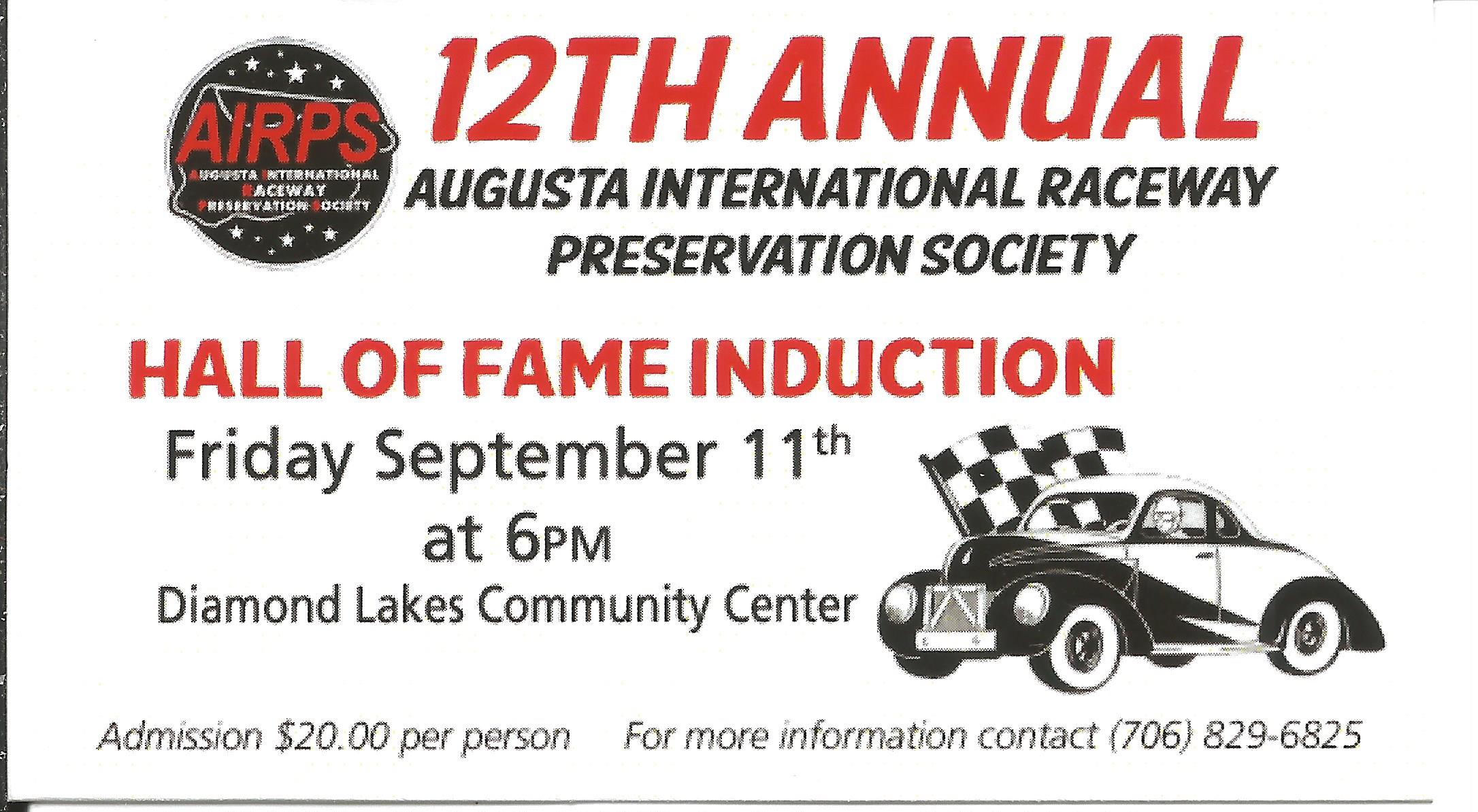 AIRPS HOF ticket