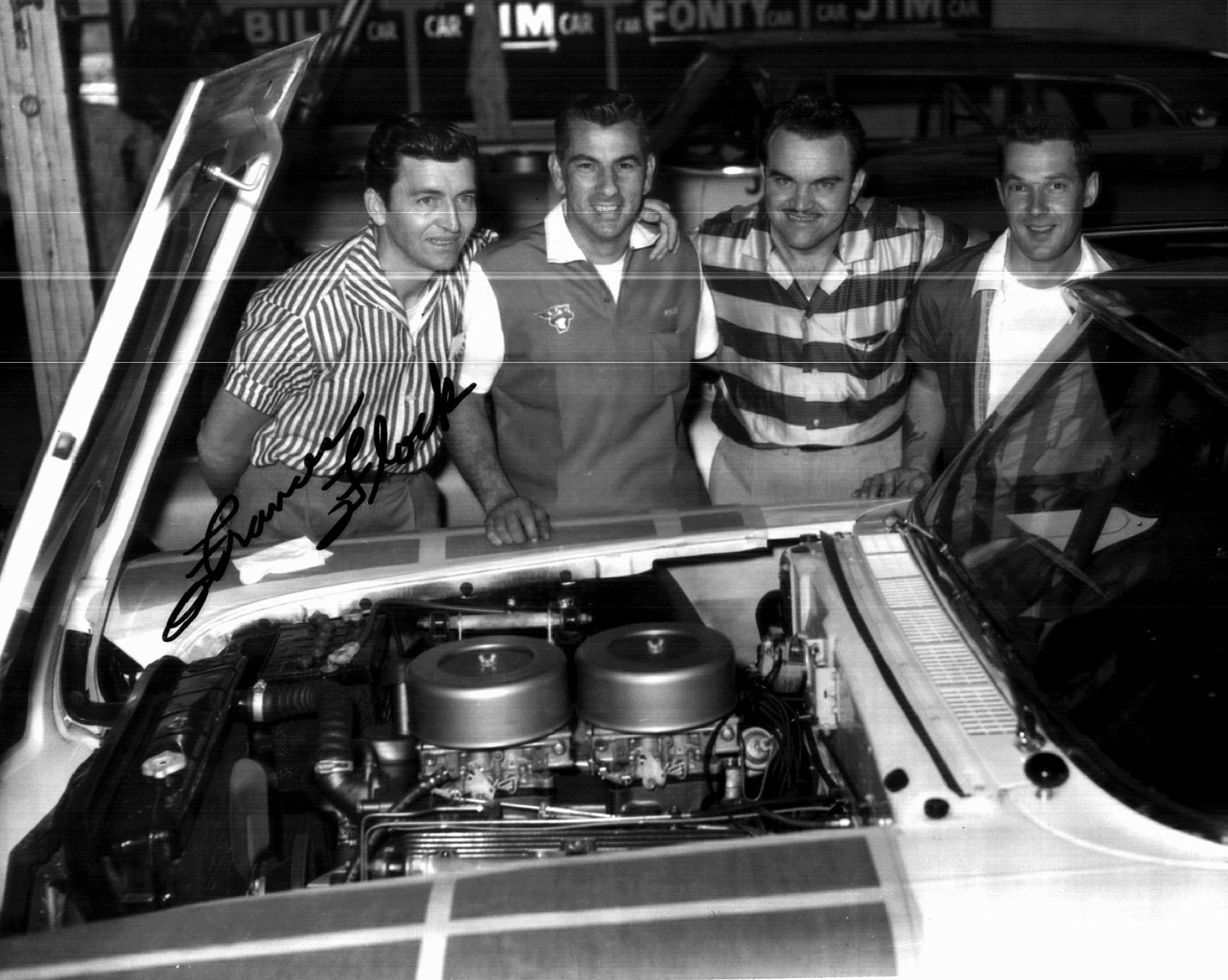 57 Mercury Team Tim Flock, Bill Myers, Fonty Flock & Jim Paschal