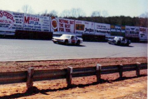 Hickory speedway Darrel Waltrip in the blue car.