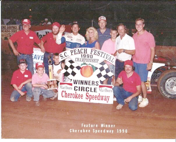 Billy Scott And Jerry Boatwright With Crew, In Victory Lane 1990s’
