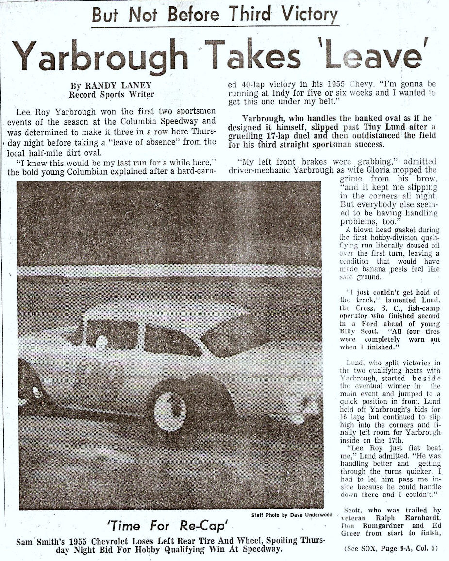 Yarbrough Wins Columbia 1964–Page 1