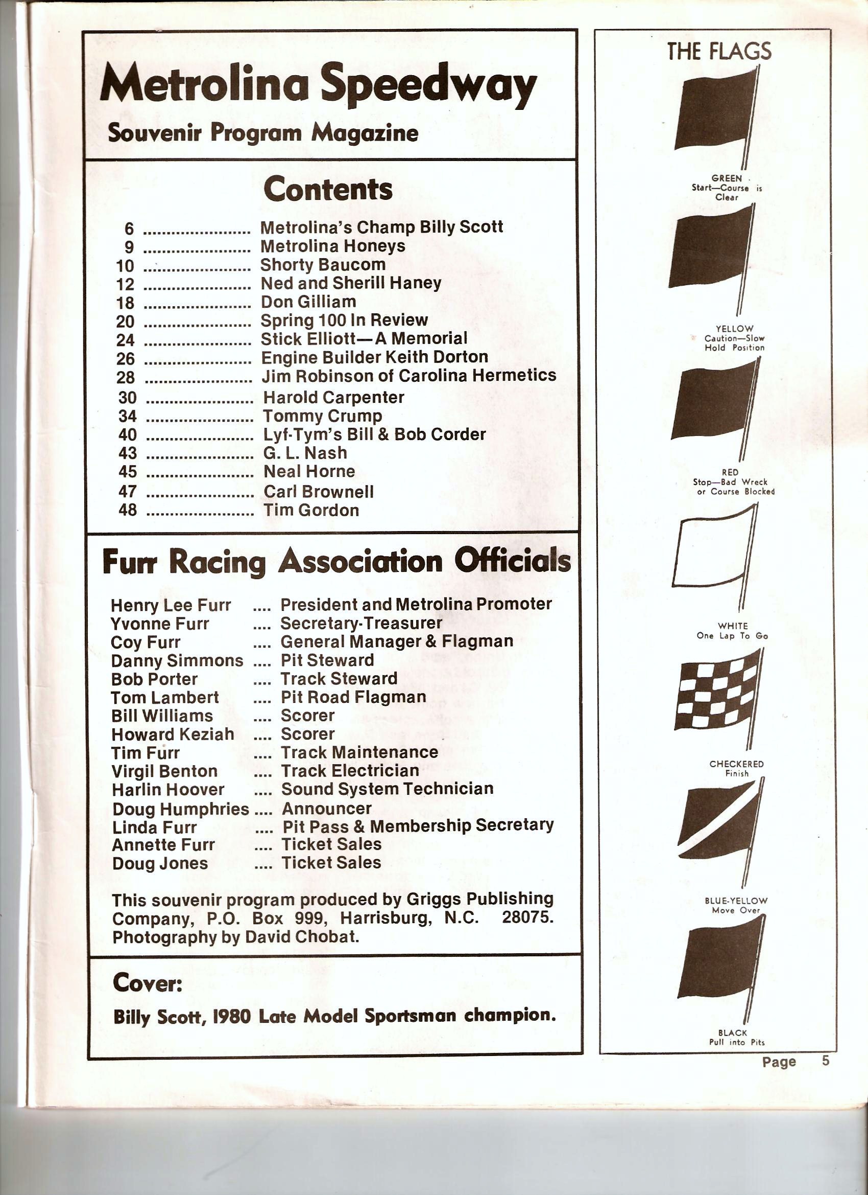Metrolina Speedway Facts 1980s’ 001