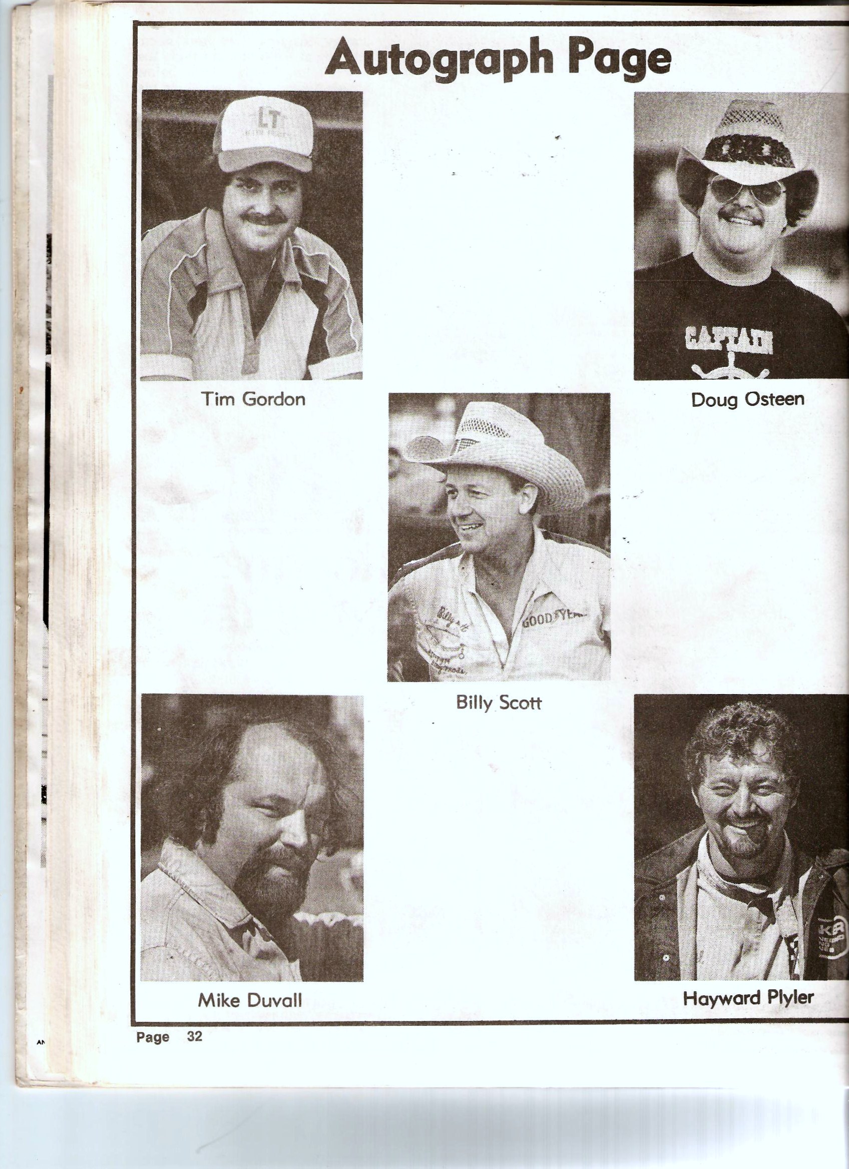 Some Of Metrolina Speedway’s Celebs 1980s’