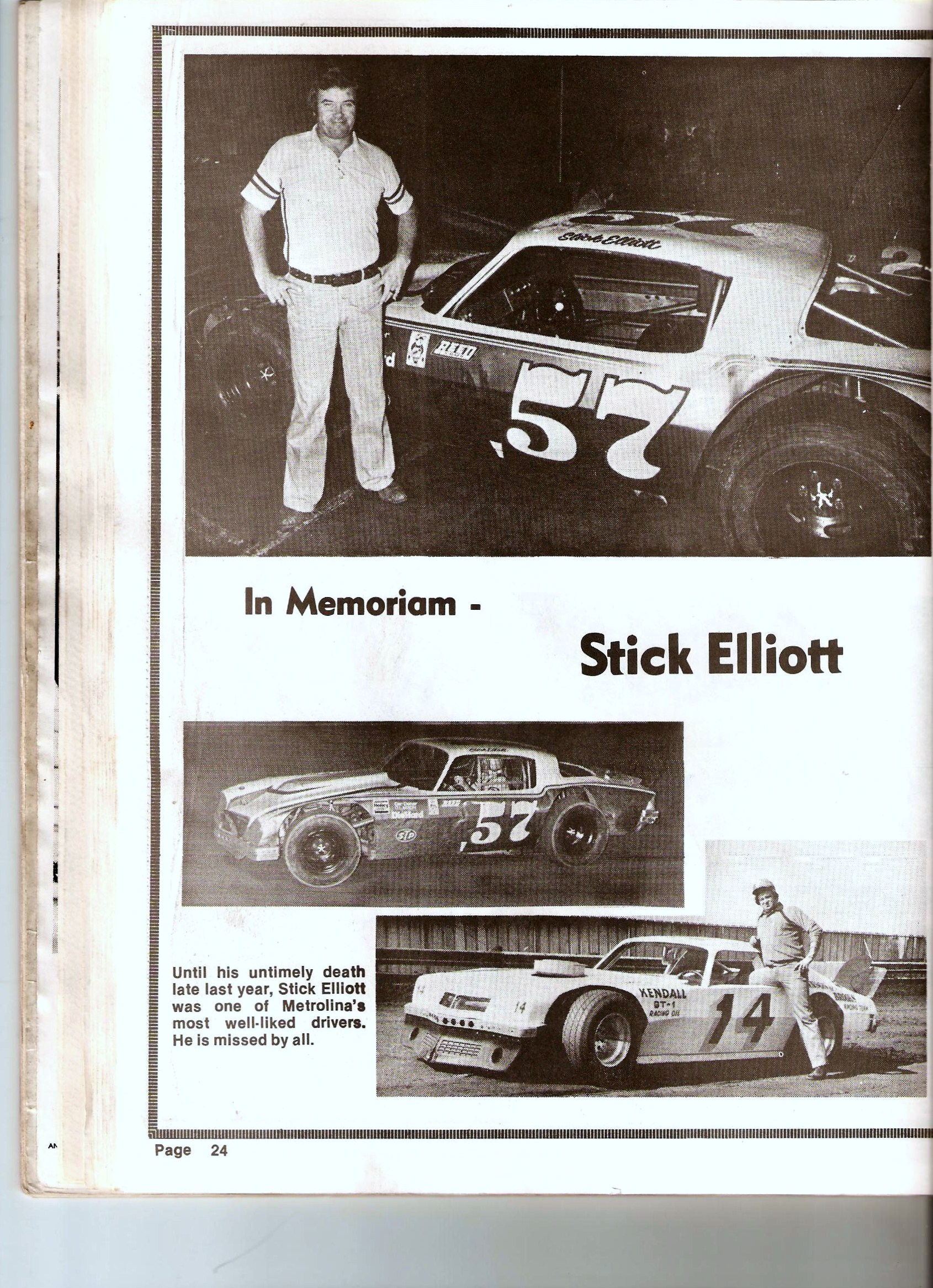 In Memoriam of Stick Elliott 1980s’ Page 1 of 2