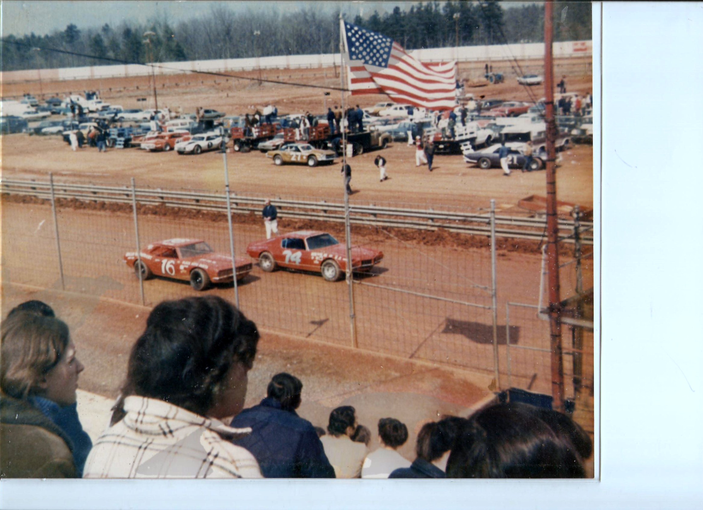 BILLY SCOTT AND CHUCK PIAZZA METROLINA SPEEDWAY 1970S’