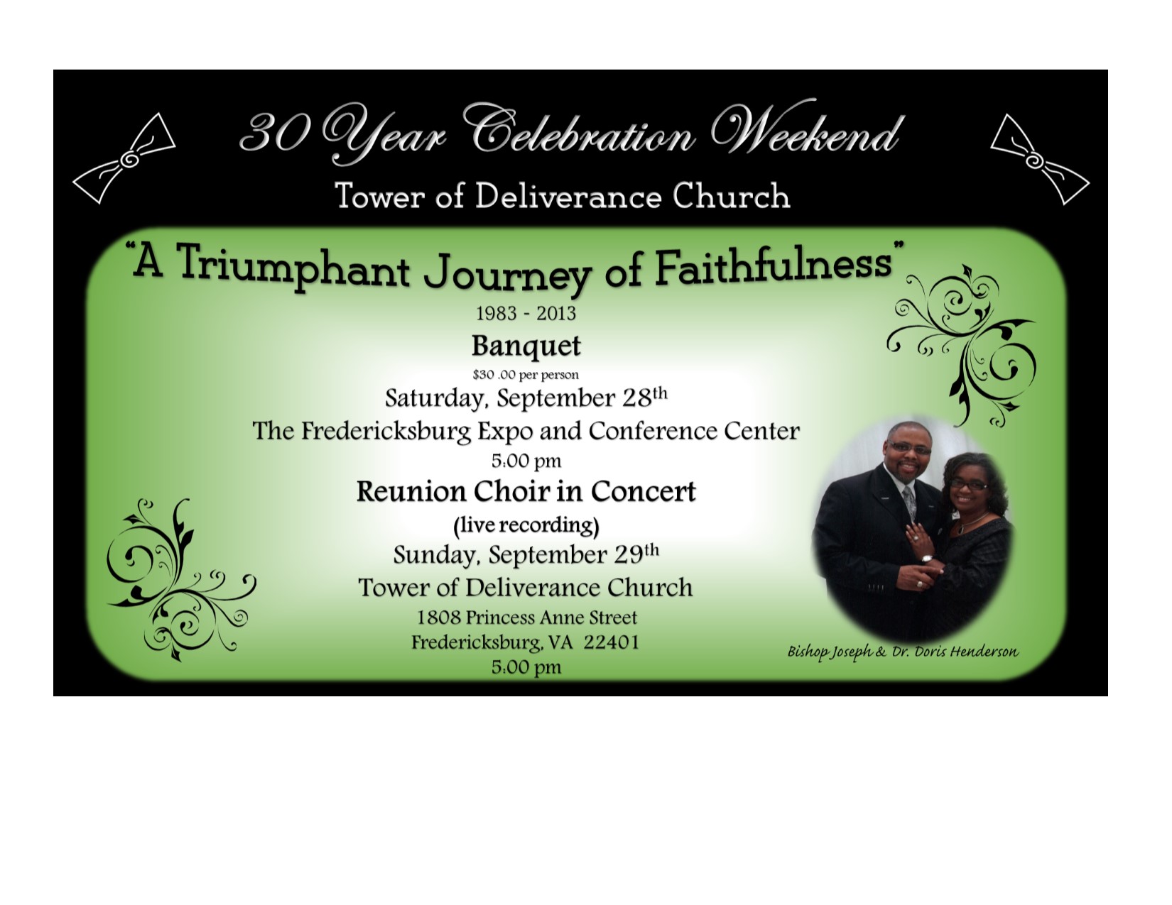 Fw: Tower of Deliverance 30th Anniversary Celebration
