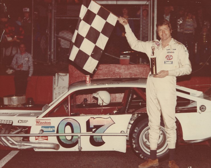 Sam Ard after Modified Race win at Ashboro 1982
