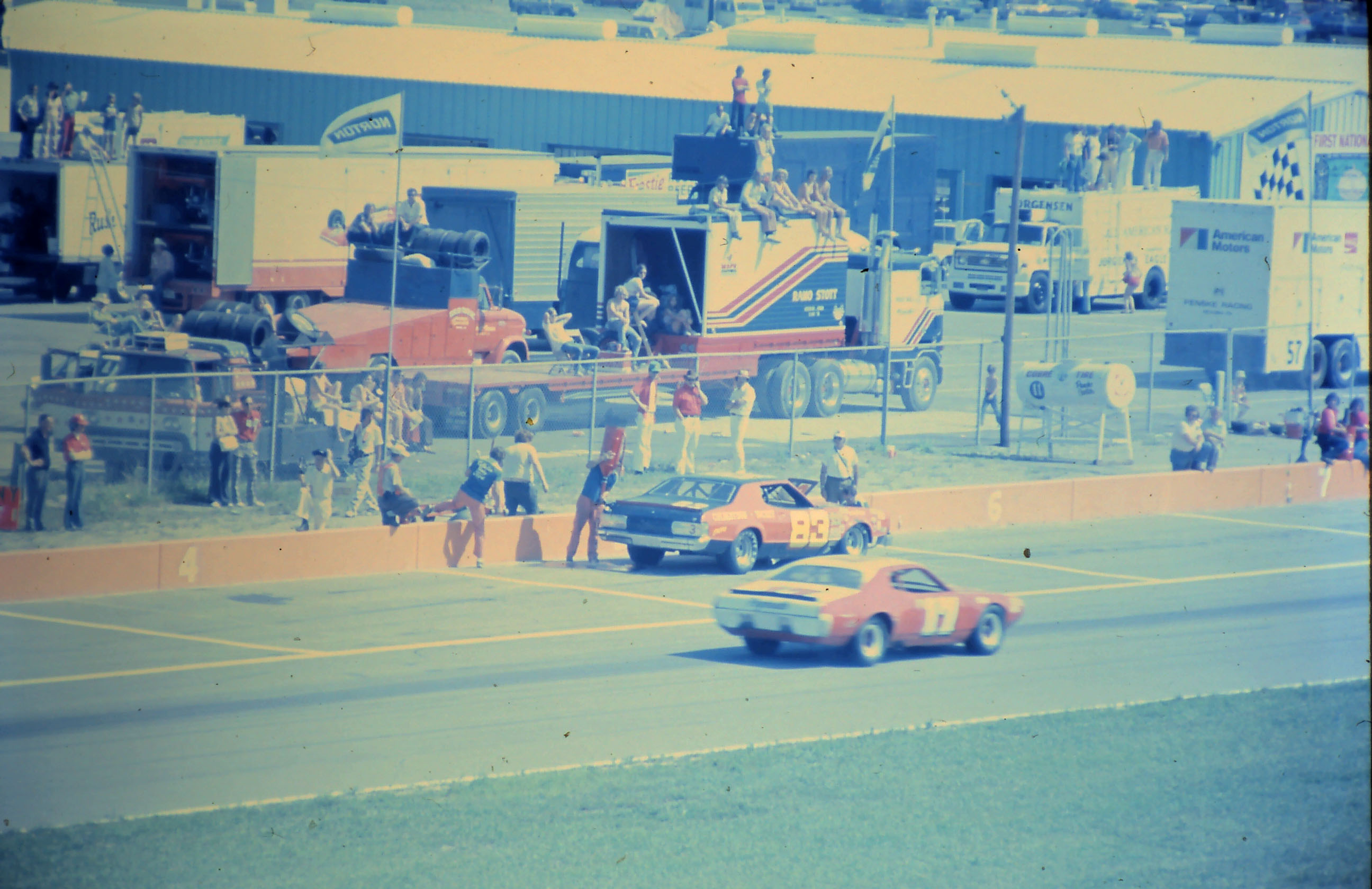 USAC #17 Gordon Blankenship & #83 Tom Culbertson 1975 Norton Twin 200